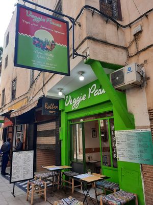 Outside. at Veggie Pause  in Fes