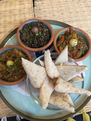 3 dips   at Veggie Pause  in Fes