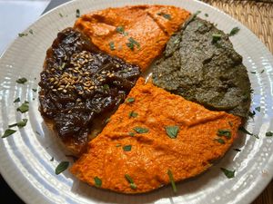 Toasts that came with salad  at Veggie Pause  in Fes