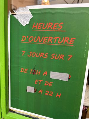 Updated hours as of 27/10/2024 (7 days a week 1pm to 10pm)  at Veggie Pause  in Fes