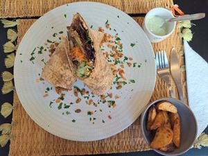 Tijuana wrap at Veggie Pause  in Fes