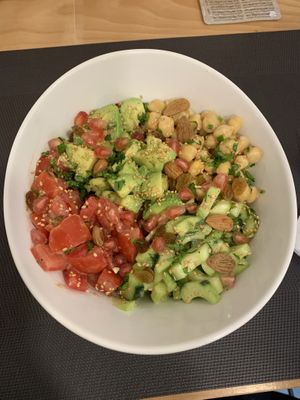 Buddha Bowl with chickpeas  at Veggie Pause  in Fes