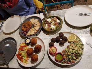 Great meal for 3 at Veggie Pause  in Fes