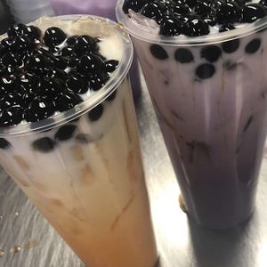 Bubble teas can be made with coconut or soy milk. at Yelo in Geneva