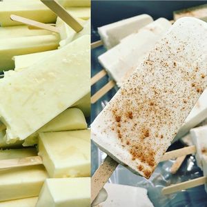 Spiced coconut popsicle at Yelo in Geneva