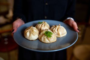 Baozi dumplings at Meimei in Rzeszow