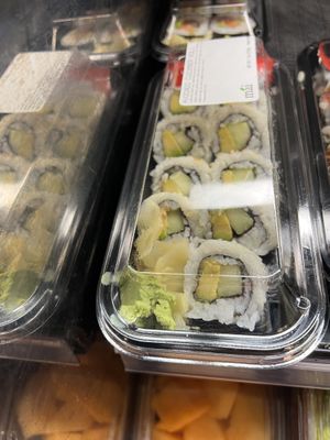 Vegan sushi  at New Leaf Community Market in Capitola