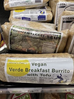 Vegan breakfast burritoos  at New Leaf Community Market in Capitola