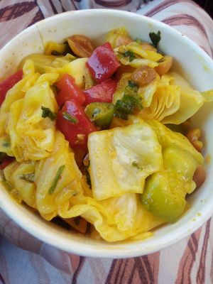 Thai cabbage peanut salad at New Leaf Community Market in Capitola