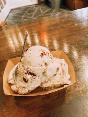 Large, 3 scoops of different flavors at Plant+Love Ice Cream in St Petersburg