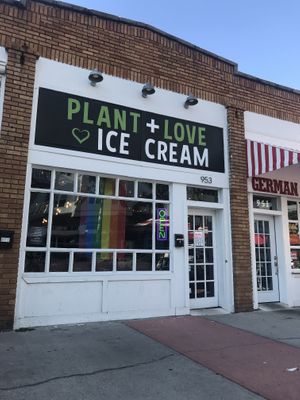 Outside  at Plant+Love Ice Cream in St Petersburg