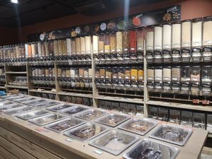 Bulk section at Biocoop Andorra in Escaldes-engordany