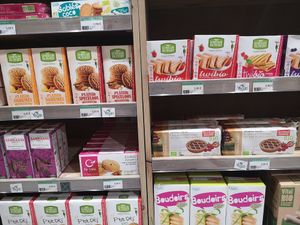 Vegan pastry options at Biocoop Andorra in Escaldes-engordany