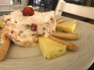 Ensaladilla rusa vegana  at Xaloc Lounge in Alicante