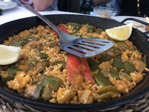 Arroz de verduras y garbanzos   at Xaloc Lounge in Alicante