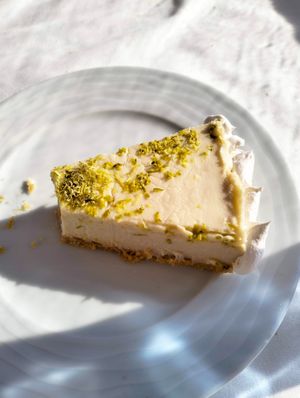 lime cheezcake at Xaloc Lounge in Alicante