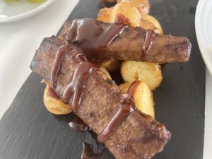 Vegan “costillas"  at Xaloc Lounge in Alicante