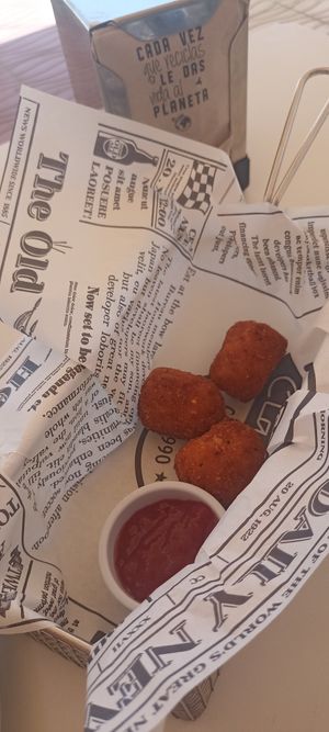 Pumpkin croquettes at Xaloc Lounge in Alicante