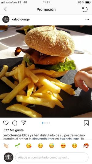 Beyod Burger at Xaloc Lounge in Alicante