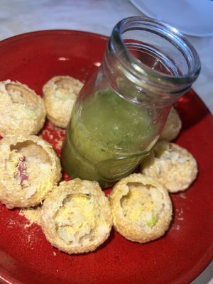 Pani Puri  at Yogi's Way in Stuart Park