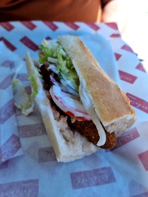 1/2 sandwich southern soul vegan at Cafe K in Fredericia