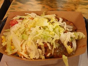 Burrito bowl with chili sin carne at BABs Burritos in Maastricht