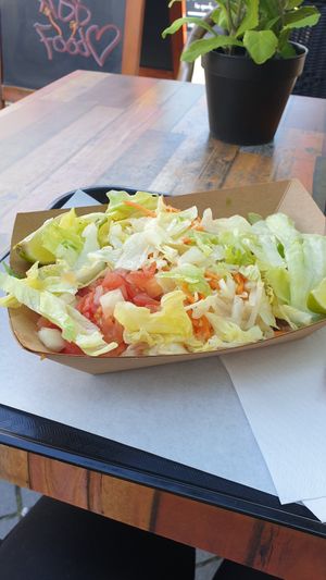 Vegan burrito bowl at BABs Burritos in Maastricht