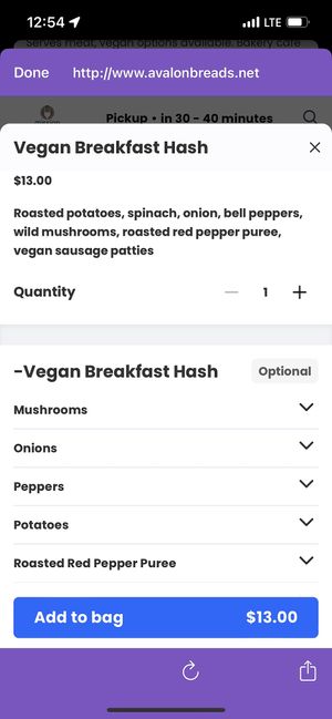 Breakfast hash ingredients   at Avalon - Woodward Ave in Detroit