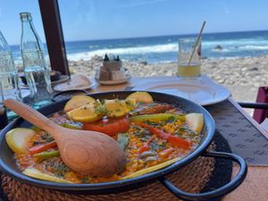 Vegan Paella at Lago Verde in Lanzarote