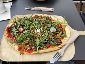 Flammkuchen  at Cafe Cup in Detmold