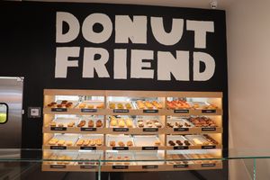 donuts on display at Donut Friend - DTLA in Los Angeles
