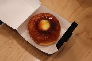crème brûlée donut at Donut Friend - DTLA in Los Angeles