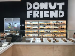 Lotsa donuts at Donut Friend - DTLA in Los Angeles