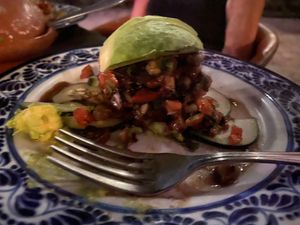 Vegan ceviche  at Maria Corona in Cabo San Lucas