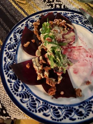 Beet salad  at Maria Corona in Cabo San Lucas