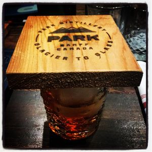 Foods good, but the cocktails are great! Smells like love.  at Park Distillery in Banff