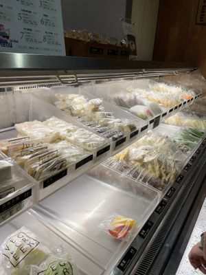 Everything in tiny plastic bags  at Vege Creek 蔬河 - Shin Kong Mitsukoshi Xinyi in Taipei