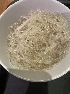 Add noodles   at Vege Creek 蔬河 - Shin Kong Mitsukoshi Xinyi in Taipei