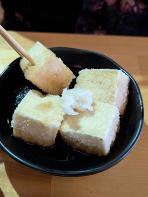 Agadashi tofu at Izakaya Raku in Grover Beach