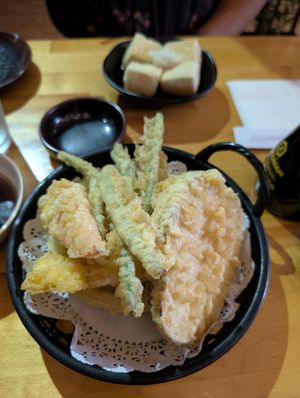 Mixed veggie tempura at Izakaya Raku in Grover Beach