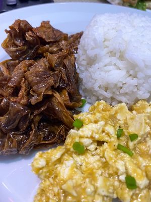 Vegan Bacon - scrambled tofu meal  at Try Vegan in Paranaque