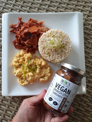 All-Day Breakfast Jack's Spanish Style Jackfruit Sardines at Try Vegan in Paranaque