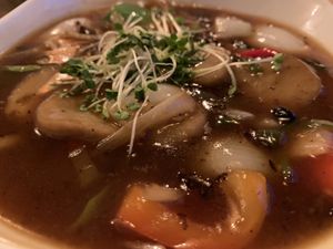 Black bean seitan   at Nem Nem in North London