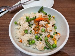 Vegan fried ricee  at Nem Nem in North London