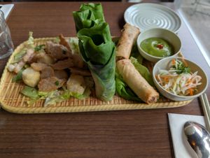 Veggie platter at Nem Nem in North London