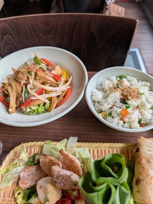 Mushroom stirfry at Nem Nem in North London