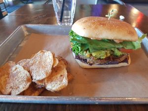 Sw black bean burger. at The Urban Bean in Orange Park