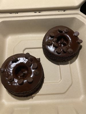 Vegan GF chocolate donuts at The Urban Bean in Orange Park