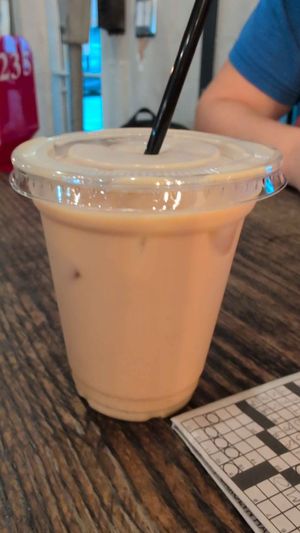 Oat milk chai latte at The Urban Bean in Orange Park