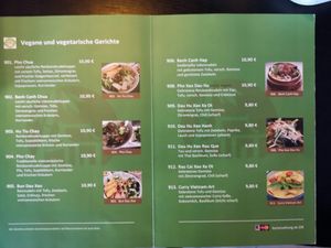 Vegane Karte My Hao, Stand 06/2020 at My Hao in Erlangen